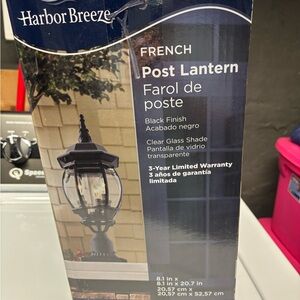 Harbor Breeze Black Post Lantern
